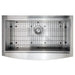 ZLINE 33" Moritz Farmhouse Apron Mount Single Bowl Kitchen Sink in Stainless Steel with Bottom Grid and Accessories, SLSAP-33 ZLINE