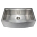 ZLINE 33" Moritz Farmhouse Apron Mount Single Bowl Kitchen Sink in Stainless Steel with Bottom Grid and Accessories, SLSAP-33 ZLINE
