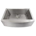 ZLINE 33" Vail Farmhouse Apron Mount Single Bowl Kitchen Sink in Stainless Steel Kitchen Sink with Bottom Grid, SAS-33 ZLINE