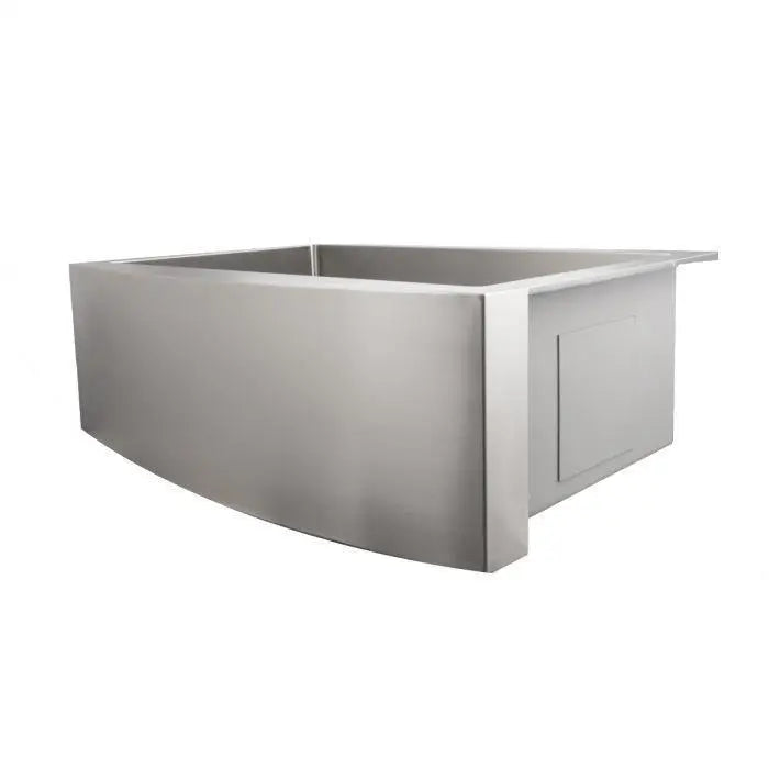 ZLINE 33" Vail Farmhouse Apron Mount Single Bowl Kitchen Sink in Stainless Steel Kitchen Sink with Bottom Grid, SAS-33 ZLINE