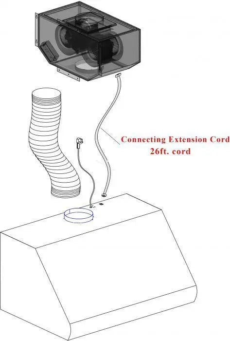 ZLINE 34" Remote Blower Ducted Range Hood Insert in Stainless Steel, 695-RD-34 ZLINE Dreamwood Living