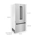 ZLINE 36" Autograph Edition Built-In Refrigerator in Stainless Steel with Matte Black Accents, RBIVZ-SN-36-MB ZLINE Dreamwood Living