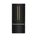 ZLINE 36" Autograph Edition Built-in Refrigerator in Black Stainless Steel with Gold Accents, RBIVZ-BS-36-G ZLINE Dreamwood Living