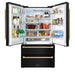 ZLINE 36" Autograph Edition Refrigerator in Black Stainless with Champagne Bronze Accents, RFMZ-36-BS-CB ZLINE