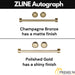 ZLINE 36" Autograph Edition Refrigerator in Fingerprint Resistant Black Stainless Steel and Gold Accents, RFMZ-36-BS-G ZLINE