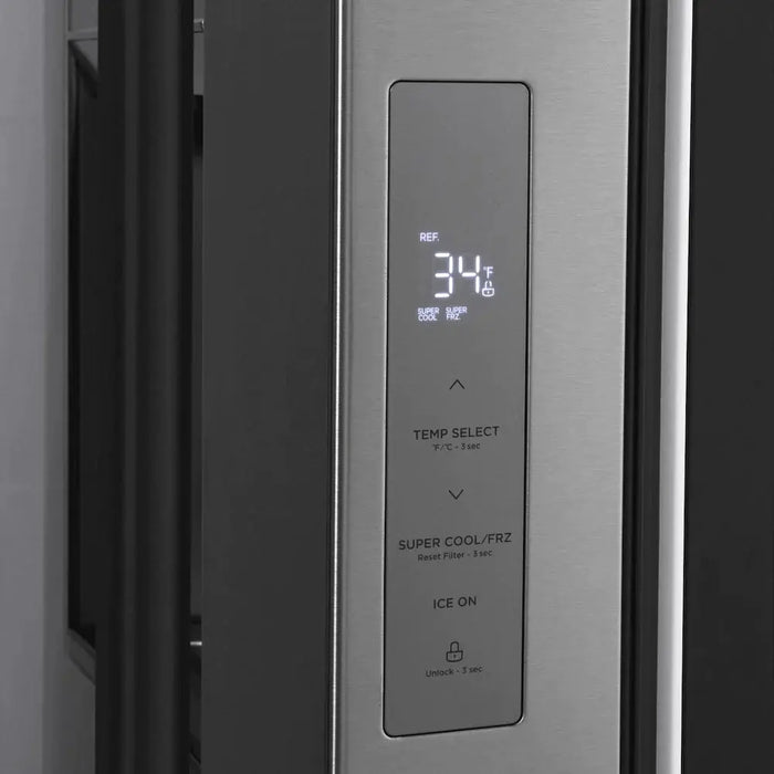 ZLINE 36" Autograph Edition Standard-Depth Refrigerator in Stainless Steel with Matte Black Handles, RSMZ-W-36-MB ZLINE Dreamwood Living