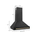 ZLINE 36" Autograph Edition Wall Mount Range Hood in Black Stainless Steel with Gold Handle, BS655Z-36-G ZLINE