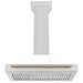 ZLINE 36" Autograph Edition Wall Mount Range Hood in DuraSnow® Stainless Steel with White Matte Shell and Champagne Bronze Handle, KB4SNZ-WM36-CB ZLINE Dreamwood Living
