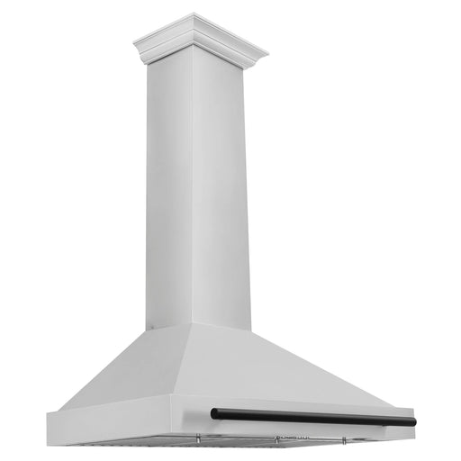 ZLINE 36" Autograph Edition Wall Mount Range Hood in Stainless Steel with Matte Black Handle, KB4STZ-36-MB ZLINE Dreamwood Living
