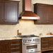 ZLINE 36" Convertible Designer Series Wall Mount Range Hood in Copper with Crown Molding, 8667C-36 ZLINE Dreamwood Living
