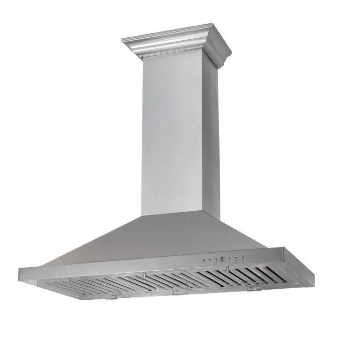 ZLINE 36" Convertible Designer Series Wall Mount Range Hood in DuraSnow® Stainless Steel, 8KBS-36 ZLINE