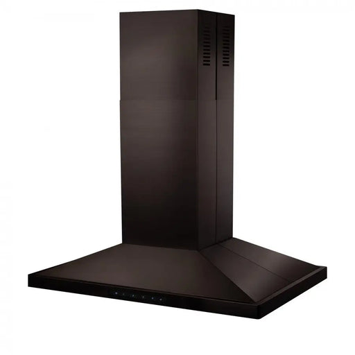 ZLINE 36" Convertible Vent Island Mount Range Hood in Black Stainless Steel, BSGL2iN-36 ZLINE