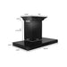 ZLINE 36" Convertible Vent Wall Mount Range Hood in Black Stainless Steel with Crown Molding, BSKENCRN-36 ZLINE