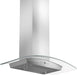 ZLINE 36" Convertible Vent Wall Mount Range Hood in Stainless Steel & Glass with Crown Molding, KZCRN-36 ZLINE