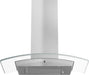 ZLINE 36" Convertible Vent Wall Mount Range Hood in Stainless Steel & Glass with Crown Molding, KZCRN-36 ZLINE