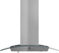 ZLINE 36" Convertible Vent Wall Mount Range Hood in Stainless Steel & Glass with Crown Molding, KZCRN-36 ZLINE