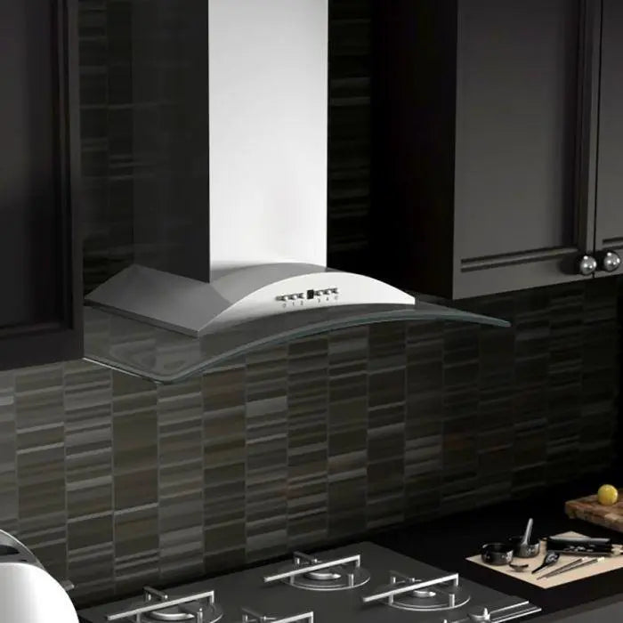 ZLINE 36" Convertible Vent Wall Mount Range Hood in Stainless Steel & Glass, KN-36 ZLINE
