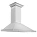 ZLINE 36" Convertible Vent Wall Mount Range Hood in Stainless Steel with Crown Molding, KBCRN-36 ZLINE