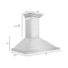 ZLINE 36" Convertible Vent Wall Mount Range Hood in Stainless Steel with Crown Molding, KBCRN-36 ZLINE