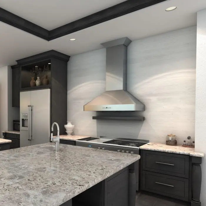 ZLINE 36" Convertible Vent Wall Mount Range Hood in Stainless Steel, KF2-36 ZLINE