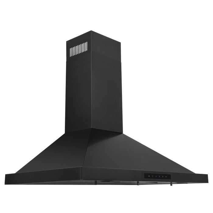 ZLINE 36" Convertible Wall Mount Range Hood in Black Stainless with Charcoal Filters, BSKBN-CF-36 ZLINE Dreamwood Living