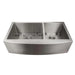 ZLINE 36" Courchevel Farmhouse Apron Mount Double Bowl Kitchen Sink in Stainless Steel with Bottom Grid (Out of Stock), SA60D-36 ZLINE