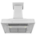 ZLINE 36" Designer Series Ducted Wall Mount Range Hood in DuraSnow® Stainless Steel with Mirror Accents, 655MR-36 ZLINE