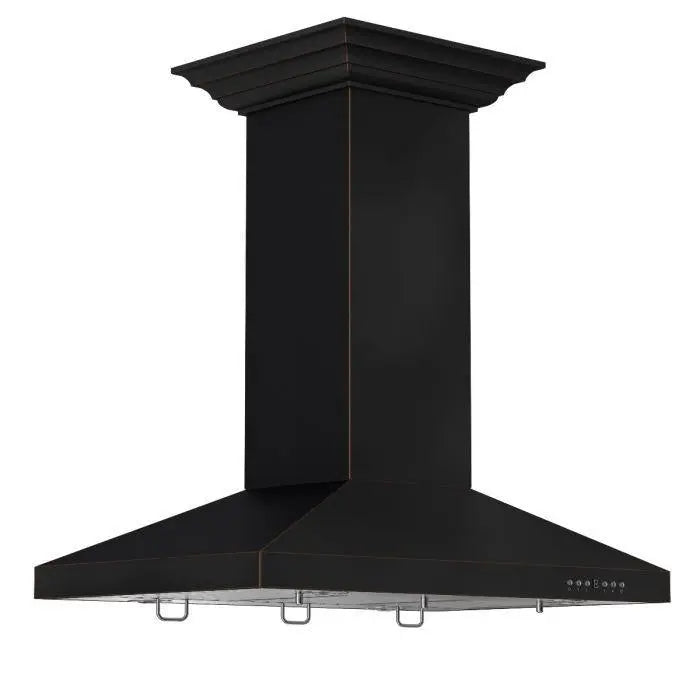 ZLINE 36" Designer Series Island Mount Range Hood in Oil-Rubbed Bronze, 8KL3iB-36 ZLINE Dreamwood Living