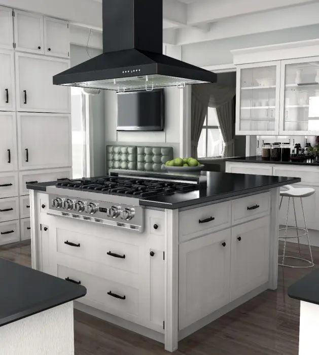 ZLINE 36" Designer Series Island Mount Range Hood in Oil-Rubbed Bronze, 8KL3iB-36 ZLINE Dreamwood Living