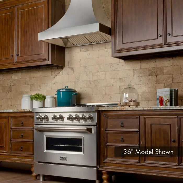 ZLINE 36" Designer Series Wall Mount Range Hood in DuraSnow® Stainless Steel, 8632S-36 ZLINE Dreamwood Living