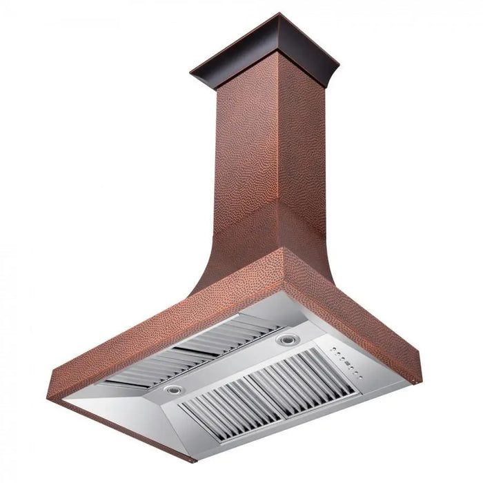 ZLINE 36" Designer Series Wall Mount Range Hood in Hand-Hammered Copper Finish, 8632H-36 ZLINE Dreamwood Living