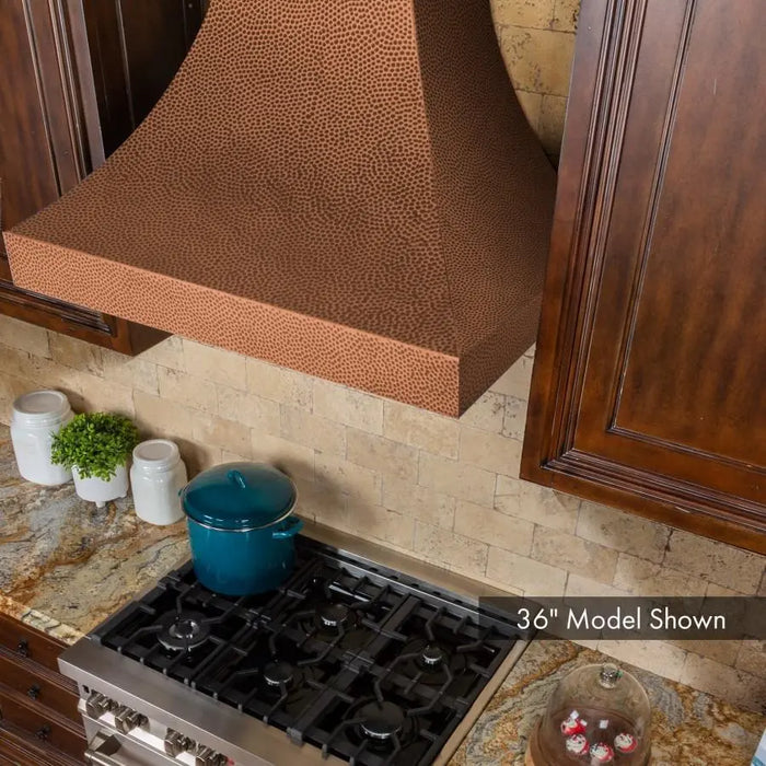 ZLINE 36" Designer Series Wall Mount Range Hood in Hand-Hammered Copper Finish, 8632H-36 ZLINE Dreamwood Living