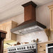 ZLINE 36" Designer Series Wall Mount Range Hood in Hand-Hammered Copper, 655-HBXXX-36 ZLINE Dreamwood Living