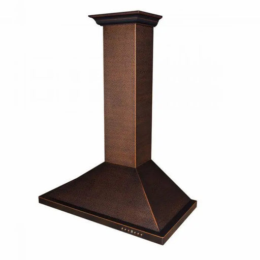 ZLINE 36" Designer Series Wall Mount Range Hood in Hand-Hammered Copper, 8KBH-36 ZLINE
