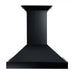 ZLINE 36" Designer Series Wooden Wall Mount Range Hood in Black with Crown Molding, KBCC-36 ZLINE