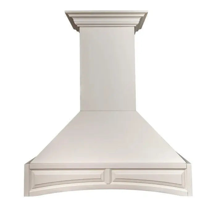 ZLINE 36" Designer Series Wooden Wall Mount Range Hood in Cottage White, 321TT-36 ZLINE