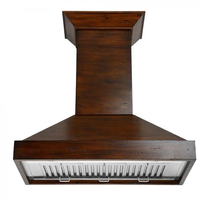 ZLINE 36" Designer Series Wooden Wall Mount Range Hood in Walnut, KBRR-36 ZLINE