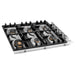 ZLINE 36" Dropin Cooktop with 6 Gas Brass Burners, RC-BR-36 ZLINE