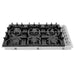 ZLINE 36" Dropin Cooktop with 6 Gas Burners and Black Porcelain Top, RC36-PBT ZLINE