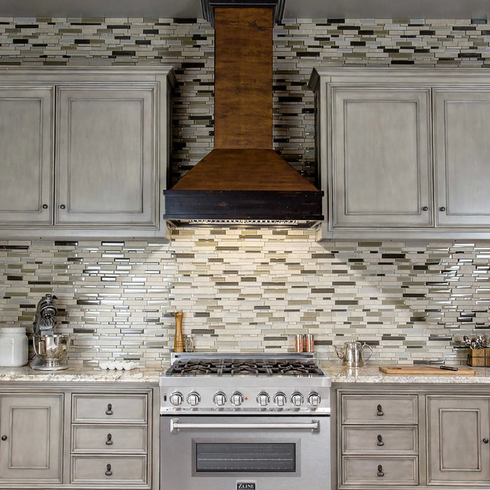 ZLINE 36" Dual Fuel Range in Stainless Steel with DuraSnow® Finish Door, RA-SN-36 ZLINE