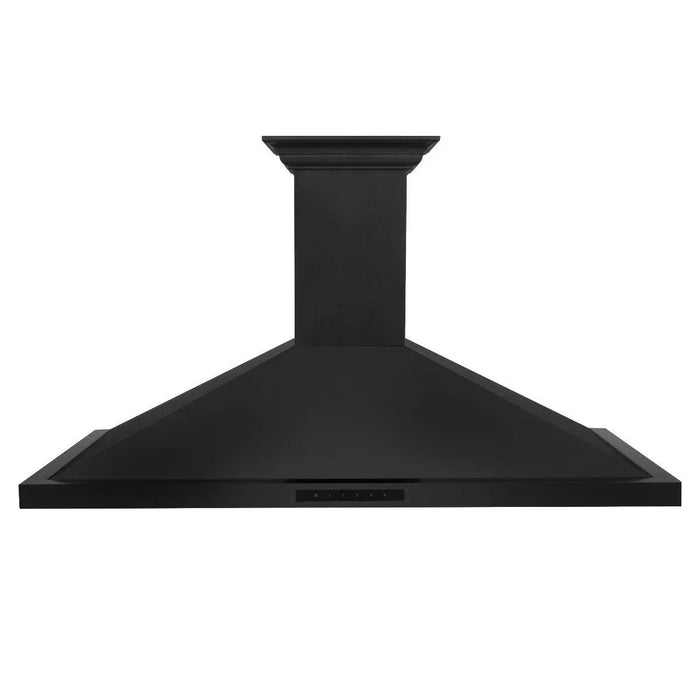 ZLINE 36" Ducted Wall Mount Range Hood in Black Stainless Steel with Crownsound BlueTooth Crown Molding, BSKBNCRN-BT-36 ZLINE Dreamwood Living