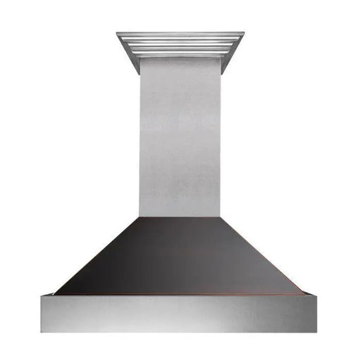 ZLINE 36" Ducted Wall Mount Range Hood in DuraSnow® Stainless Steel with Oil Rubbed Bronze Shell, 8654ORB-36 ZLINE Dreamwood Living
