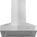 ZLINE 36" Ducted Wall Mount Range Hood in Outdoor Approved Stainless Steel, 667-304-36 ZLINE
