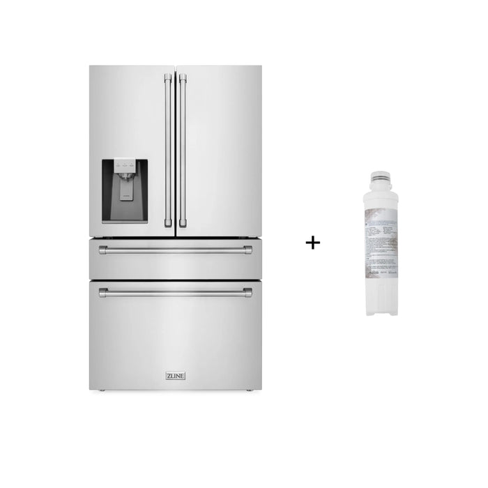ZLINE 36" French Door Refrigerator with Water Filter in Stainless Steel, RFM-W-WF-36 ZLINE Dreamwood Living