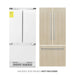 ZLINE 36" Panel Ready Built-In French Door Refrigerator with Internal Water and Ice Dispenser, RBIV-36 ZLINE