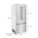 ZLINE 36" Panel Ready Built-In French Door Refrigerator with Internal Water and Ice Dispenser, RBIV-36 ZLINE