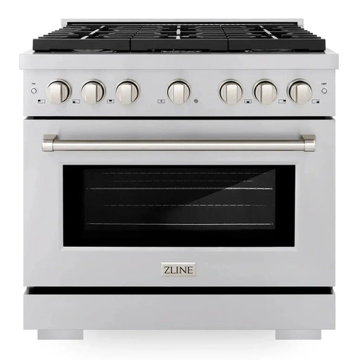 ZLINE 36" Professional All Gas Range with 6 Burners in Stainless Steel, SGR36 ZLINE