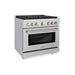 ZLINE 36" Professional All Gas Range with 6 Burners in Stainless Steel, SGR36 ZLINE