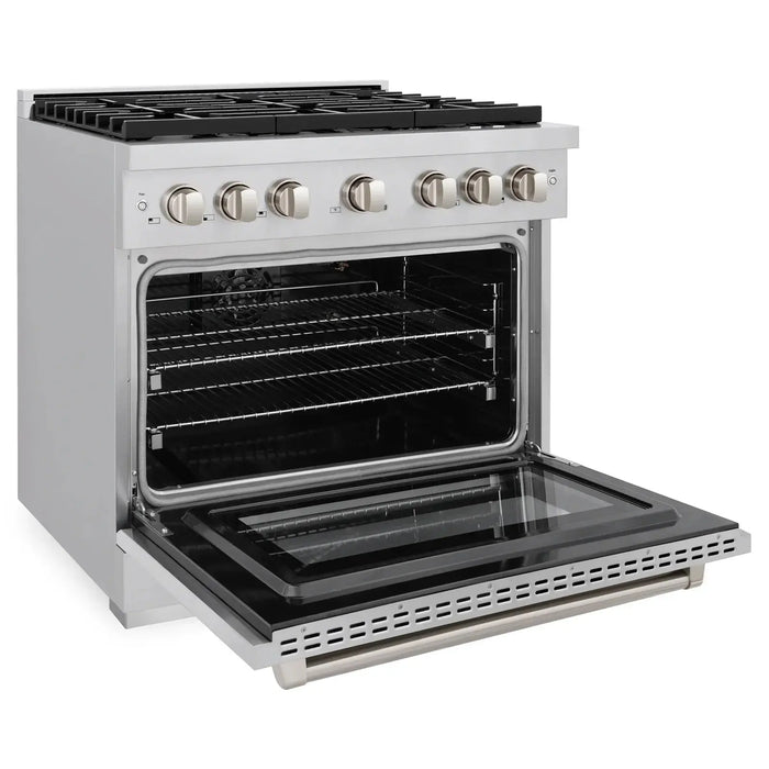 ZLINE 36" Professional All Gas Range with 6 Burners in Stainless Steel, SGR36 ZLINE