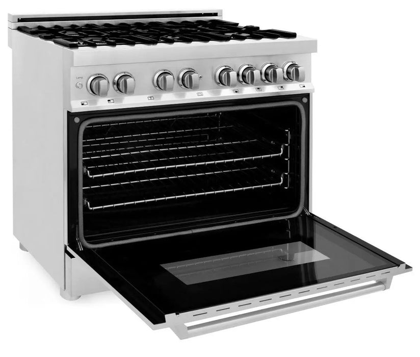 ZLINE 36" Professional Dual Fuel Range in Stainless Steel, RA36 ZLINE